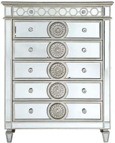 ACME Varian Chest in Mirrored 26156