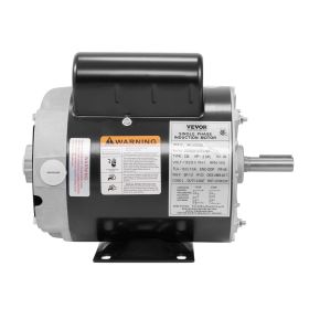 VEVOR 2HP SPL Air Compressor Electric Motor, 115/230V, 15/7.5Amps, 56 Frame 3450RPM, 5/8" Keyed Shaft, CW/CCW Rotation, 1.88" Shaft Length for Air Com