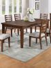 Contemporary Style 1pc Dining Table w 6 Drawers Rectangle Table Cherry Brown Finish Kitchen Dining Room