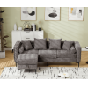 [NEW ARRIVED] [VIDEO PROVIDED]L Shaped Sectional Sofa , Convertible Storage Ottoman,Chenille ,Square Arm, Modern Tufted Couch ,3 Seater, And Nailhead,