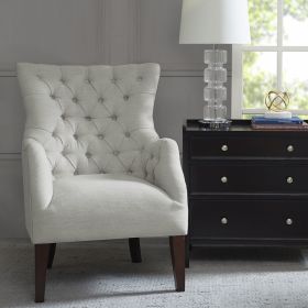 Hannah Button Tufted Wing Chair