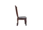 ACME Vendome Side Chair (Set-2) in PU & Cherry 60003