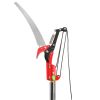 26ft Manual Pole Saw, Lightweight Tree Trimmers Long Handle Pruner Set, Sharp Steel Blade and Scissors Pole Saw for Trimming Palm, Pear Tree, Fir Tree