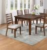 Contemporary Style 1pc Dining Table w 6 Drawers Rectangle Table Cherry Brown Finish Kitchen Dining Room