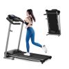 Foldable Electric Treadmill 2.5HP Motorized Running Machine with 12 Perset Programs 265LBS Weight Capacity Walking Jogging Treadmill