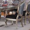 Silver Grey and Antique Platinum Tufted Side Chair (Set of 2)