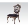 Silver Grey and Antique Platinum Tufted Side Chair (Set of 2)