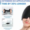 Gel Hot Cold Therapy Headache Pain Relief Cap 360Â° Massage Migraine Relief Hat Reusable Ice Head Wrap for Headache and Puffy Eyes