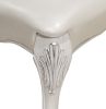 Ivory and Bone White Side Chair with Claw Legs (Set of 2)