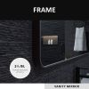 24 in. W x 36 in. H Rectangular Framed Wall Bathroom Vanity Mirror in Oil Rubbed Bronze