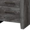 Rustic Grey Oak 2-Drawer Nightstand