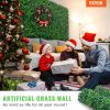 VEVOR 12PCS 24"x16" Grass Wall Panels for 32 SQ Feet, Boxwood Hedge Wall Panels, Artificial Grass Backdrop Wall 1.6", Privacy Hedge Screen UV Protecte