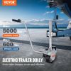 VEVOR Electric Trailer Dolly, 5000lbs Towing Capacity, 350W 12V Trailer Jockey Wheel with 22 ft/min Moving Speed, 12''-24.8'' Adjustable Clamp Height