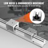 VEVOR Linear Guide Rail Set, SBR16 800mm, 2 PCS 31.5 in/800 mm SBR16 Guide Rails and 4 PCS SBR16UU Slide Blocks, Linear Rails and Bearings Kit for Aut