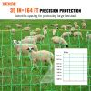 VEVOR Electric Fence Netting, 35" H x 164' L, PE Net Fencing with Posts & Double-Spiked Stakes, Utility Portable Mesh for Goats, Sheep, Lambs, Deer, H