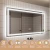 LED Bathroom Mirror, 30x55 inch Bathroom Vanity Mirrors with Lights, Mirrors for Wall with Smart Touch Button, Anti-Fog, Memory Function, Stepless Dim