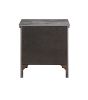 Rustic Grey Oak 2-Drawer Nightstand