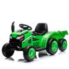 12V Kids Ride On Electric Tractor Black Knight,Kids Ride On Toy.2WD,Non-skid tires, steering wheel, foot pedal,With Removable storage tug,Light,Blueto