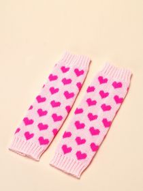 Feet Cover Knitted Love Foot Sock Versatile Slimming Hot Girl Wool (Option: Pink-Free Size)