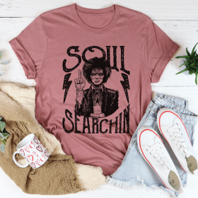 Soul Searchin Halloween T-Shirt (Color: Mauve, size: S)