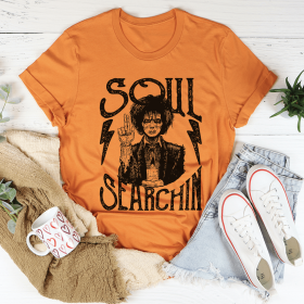 Soul Searchin Halloween T-Shirt (Color: Burnt Orange, size: M)