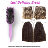 Curl Defining Brush,Boar Bristle Hair Brush Styling Brush for detangling,combing and shaping men and women,curls to reduce pulling and curl separation