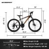 A24299 Rycheer Elecony 24 inch Mountain Bike Bicycle for Adults Aluminium Frame Bike Shimano 21-Speed with Disc Brake